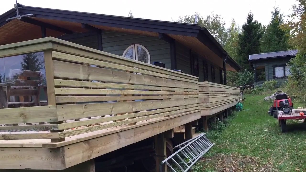 Altanbygge runt sommarstugan youtube