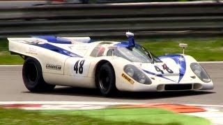 Porsche 917K Flat-12 Pure Engine Sound - In Action on Track