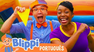 Blippi e Meekah Jogam um Novo Jogo! | Episódios Completos | Blippi em Português | Vídeos Educativos