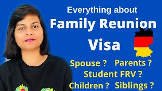 Family Reunion Visa for Germany 2021 | Spouse visa for Germany | Hindi