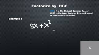 Factorization