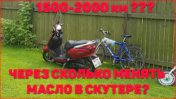 ЧЕРЕЗ СКОЛЬКО МЕНЯТЬ МАСЛО В СКУТЕРЕ! 1500-2000 км ???