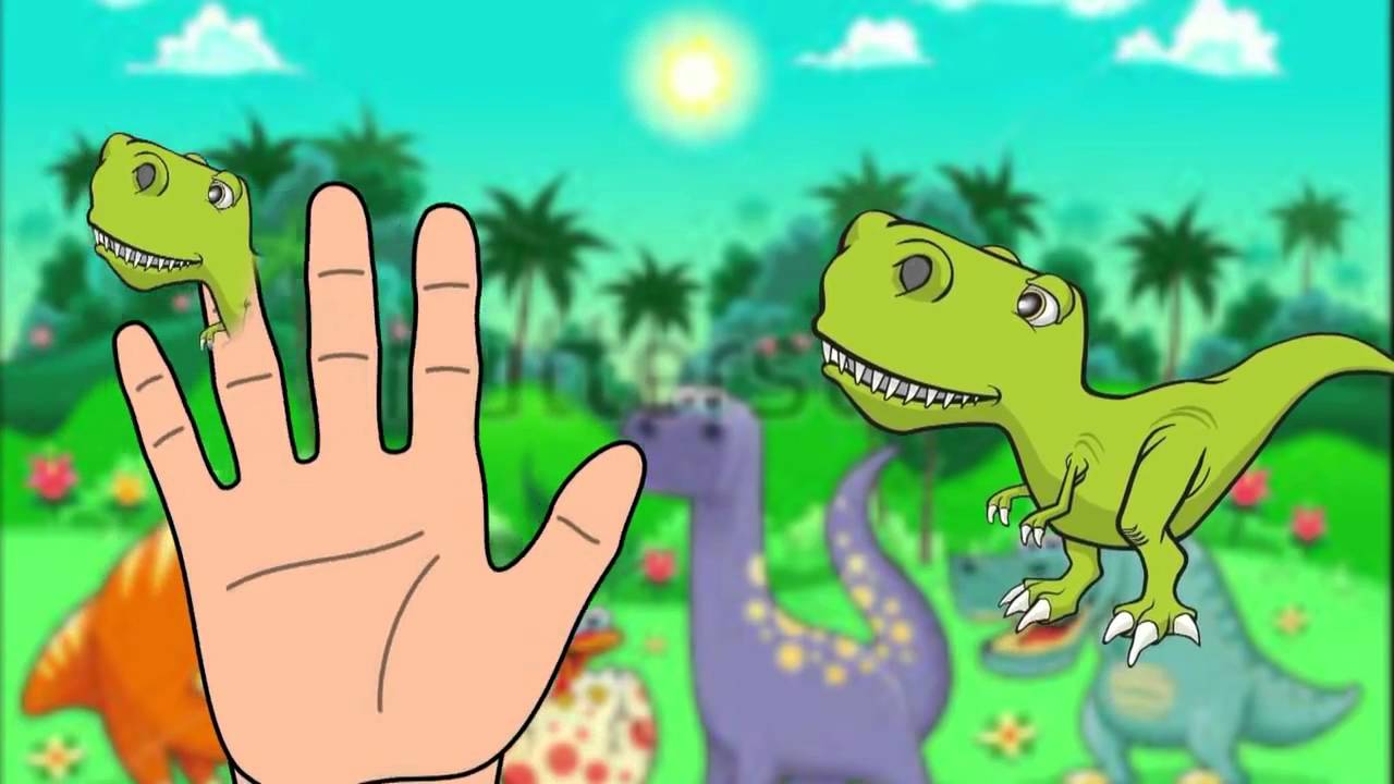 Finger Family Crazy Dinosaur Family Nursery Rhyme Funny Finger Family ...