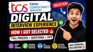 TCS Digital Interview Experience 2026 | How I Got Selected | Full Process + Questions