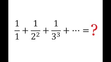 What Is the Sum of the Infinite Series 1/1 + 1/2^2 + 1/3^3 + •••? | Calculus | Integral