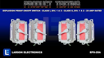 Explosion Proof On/Off Switch - Class I, Div. 1 & 2 - Class II, Div. 1 & 2 - 20 Amp Rated