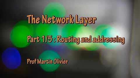 Computer networks - Layer 3 Part 1: Routing and addressing