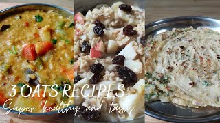 Indian veg recipes. 3 healthy and quick oatmeal recipes / weight loss
oats in kannada kichdi roti bowl reci...