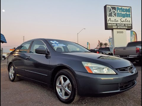 2005 Honda Accord EX-L V-6 At WWW.PRICEDRIGHTAUTOSALES.COM 2020 W DEER VALLEY RD PHX AZ
