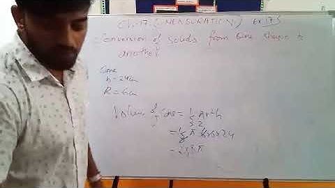 ICSE Maths Class 10 - Ch-17.5 Mensuration