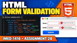 HTML Form Validation Tutorial | Page 56 | 28-Form_Validation.html