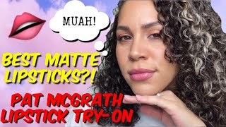 BEST MATTE LIPSTICKS | PAT MCGRATH MATTETRANCE LIPSTICK TRY-ON | MAKEUP REVIEW