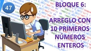 47. Flowchart in DFD || Arrays or Vectors || Array with the first 10 integers
