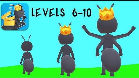 Tiny Run 3D 🐜🐜🐜Walkthrough Gaming MAX LEVELS , LEVELS 6-10, IOS and Android gameplay