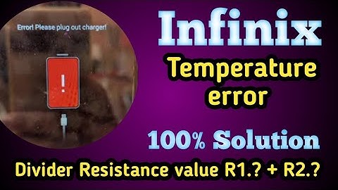 Infinix hot 40i temperature error || Infinix X6528 battery temperature high solution