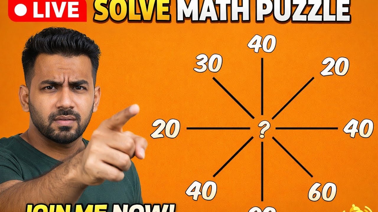 Can You Solve This Math Puzzle? 🤔 | Live Brain Teaser Challenge