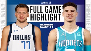 Dallas Mavericks vs. Charlotte Hornets [FULL GAME HIGHLIGHTS] | NBA on ESPN