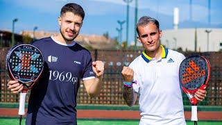 AGUSTÍN TAPIA reta 1VS1 a DELANTERO09 - Partido de Pádel *Tie break*