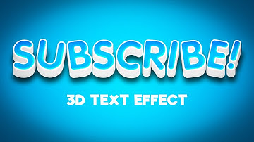 How to Create Editable 3D Text Effect in Adobe Photoshop || 3D Text || Design With Frankee