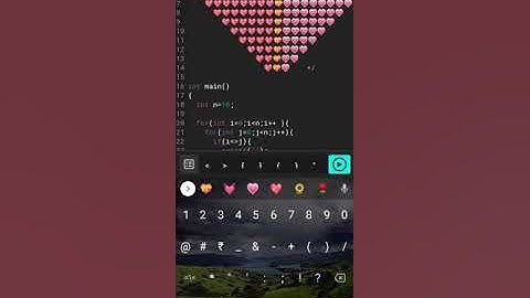 Emojis Pattern 2 in c language