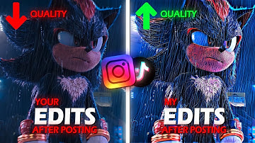 HOW TO GET 4K QUALITY ON INSTAGRAM & TIKTOK FOR YOUR EDITS| FULL PROCESS EXPLAINED WITH PROOF