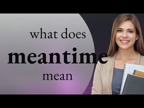 Meantime — definition of MEANTIME