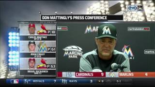 Don Mattingly—St. Louis Cardinals at Miami Marlins 5\/8\/17