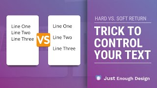 Trick to control your text - Soft VS Hard Return screenshot 3