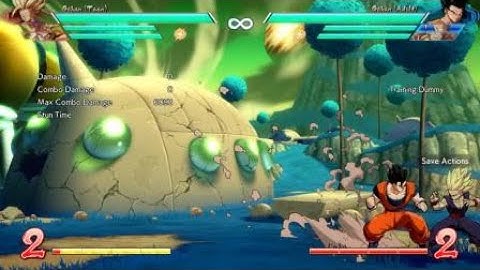 DBFZ Adult Gohan Corner EX Legs Combo From Blockstring