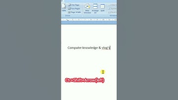 Ctrl+Shift+Right Arrow//Fantastic Shortcut in MS Word 🤗