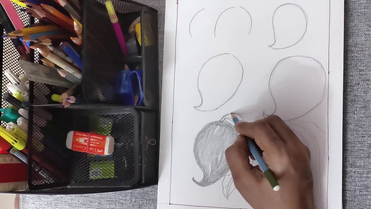 How to draw a Mango in 7 easy steps Pencil Shading Step by step