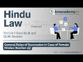 General Rules of Succession in Case of Female Hindus (Section 15)