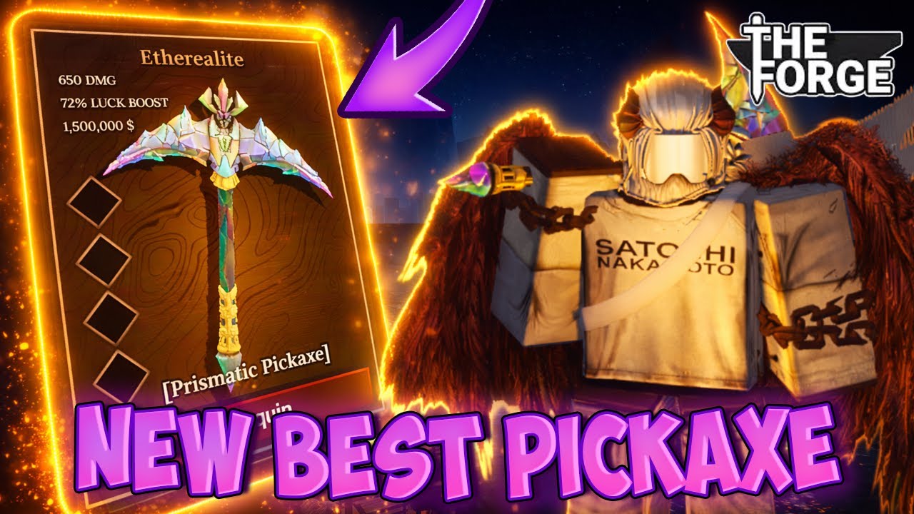 How To Get The NEW OP PRISMATIC PICKAXE In The Forge...