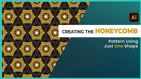 Learn how to create Honeycomb pattern with one shape on Adobe illustrator