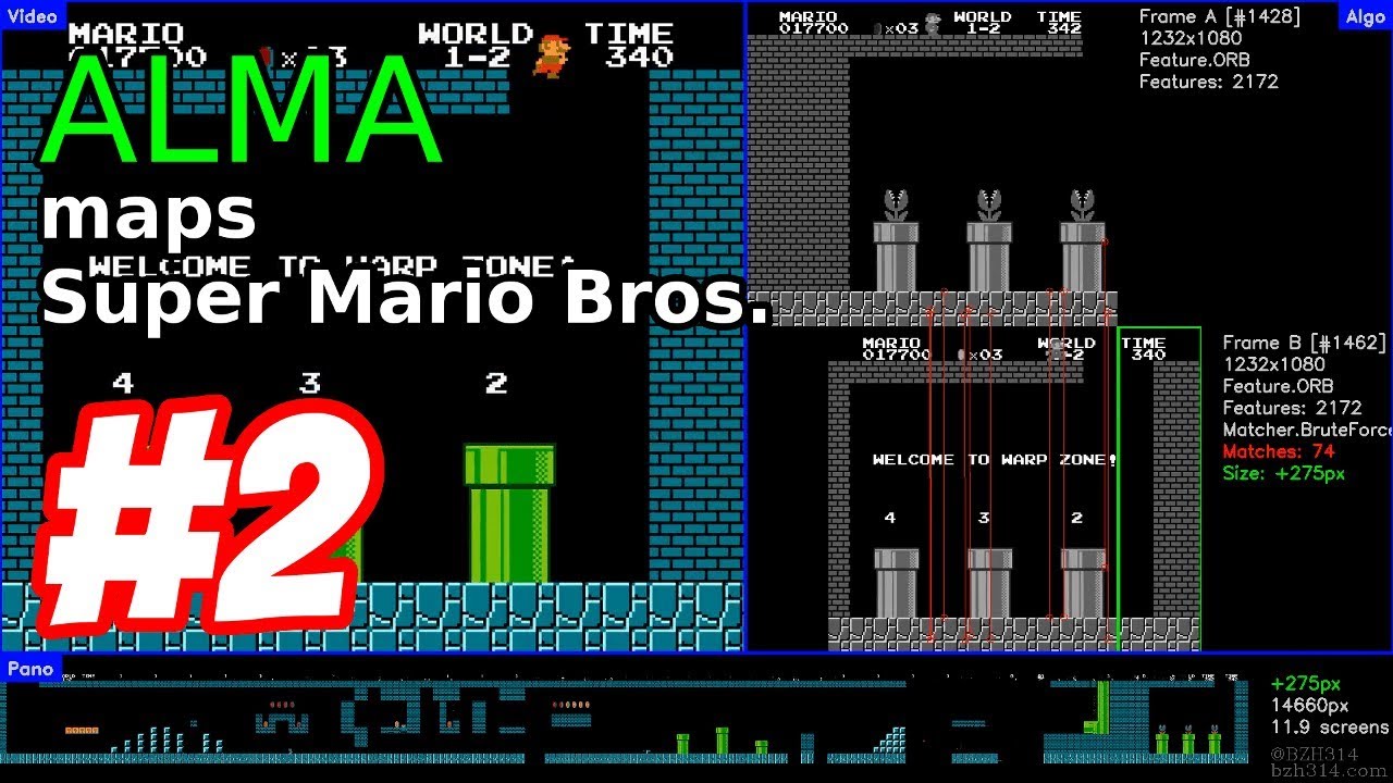 Super Marios Bros. - NES - World 1-2 - Automated Level MApper (ALMA ...