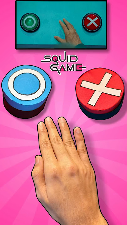 Make Squid Game Voting Button With Paper #shorts 🤩
