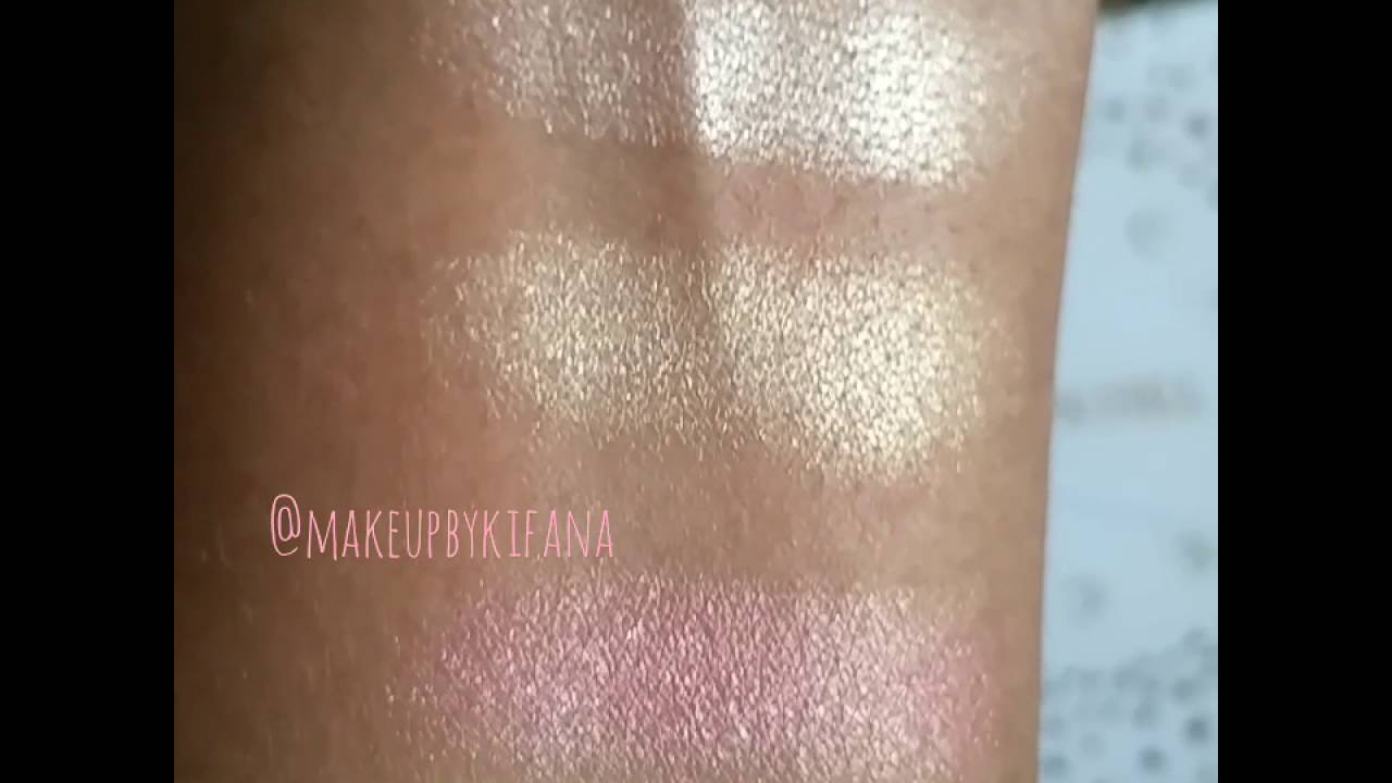 Swatch Video: Becca x Jaclyn Hill Champagne Collection Face Palette on Dark Skin