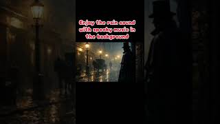 Rain sound with spooky music in the background