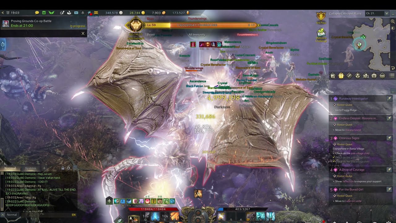THUNDERWINGS 1460 Field Boss Clear ~ Wardancer 1475 [LOST ARK]