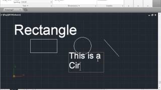 C00802  Single Line Text AutoCAD 2014 Tutorial