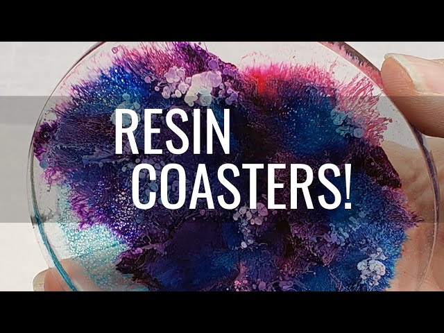 Resin Coated Alcohol Ink Coasters - GlassCast