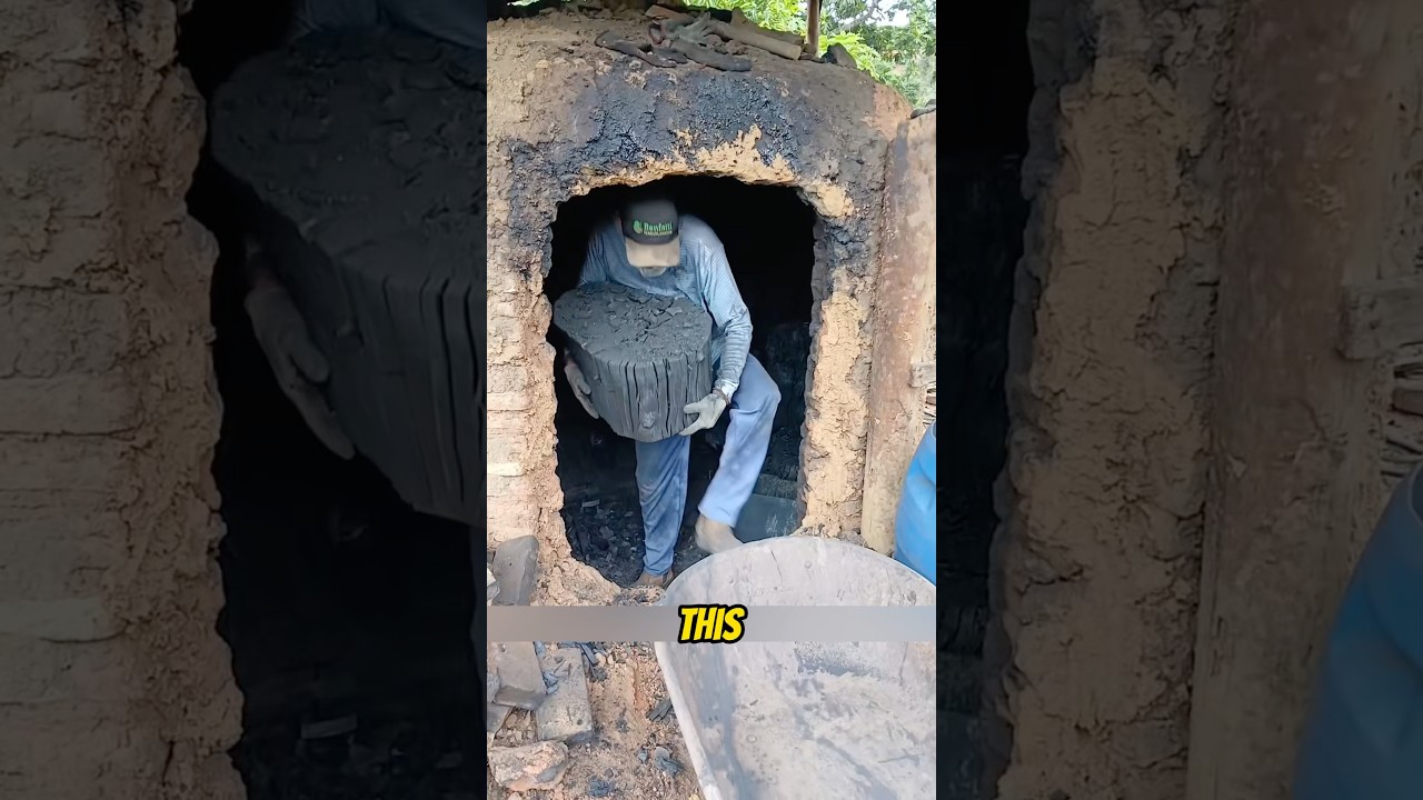 They burned eucalyptus logs for ten days just to make this charcoal