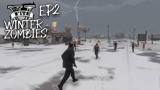 Surviving a Zombie Apocalypse In GTA 5 Winter (WE FOUND A NEW BASE) - ep.2