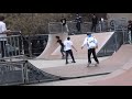 2019-02-15 - Justin Bieber taks a spill while skateboarding at a park in Hoboken, NJ