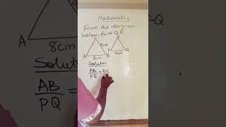 Find The Missing Side Using Similiar Shapes. #maths #studyguide #mathematics.