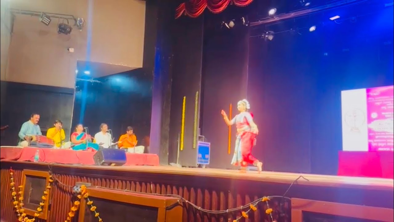 👉Bharatanatyam Classical performance live program in Ravindra ...