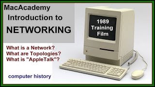 Computer History 1989 “MacAcademy” training NETWORKING (Apple Macintosh AppleTalk Topology LAN PCs)