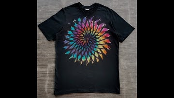 HOW TO TIEDYE : Centered reverse spirograph