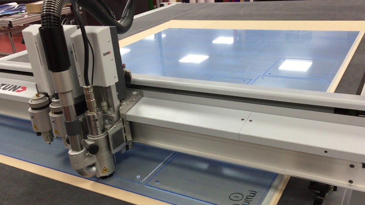 Zund G3 Acrylic Routing - YouTube