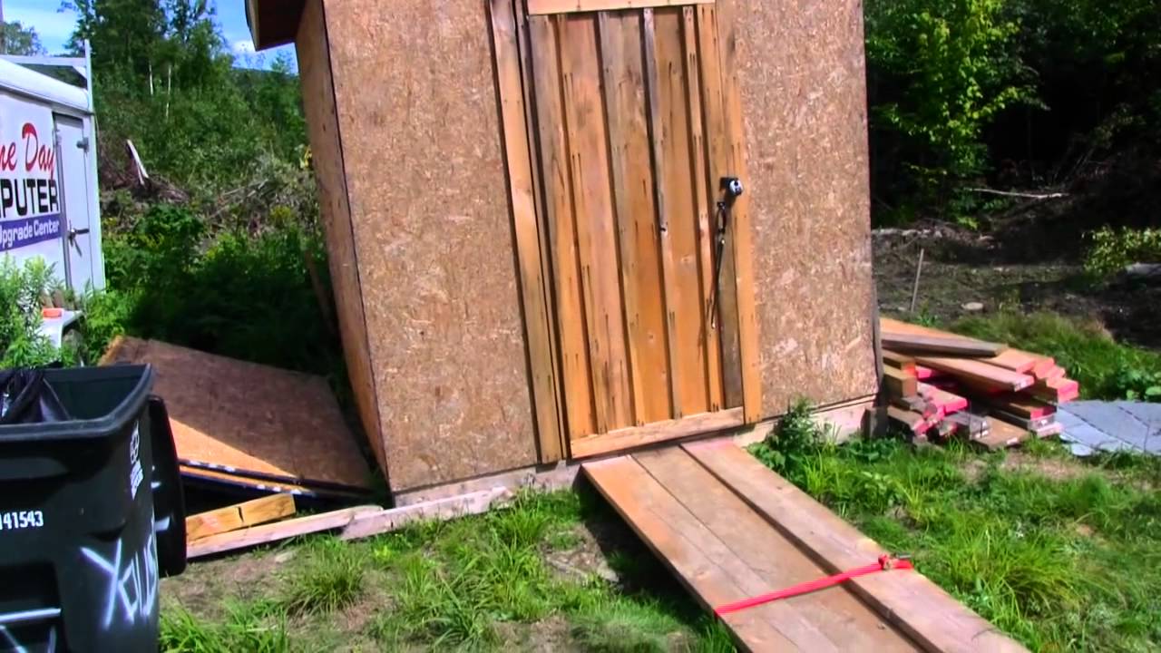 Unpleasant surprise - shed collapse!